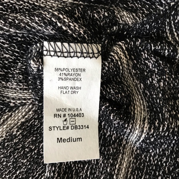 NWT Charming Charlie black and cream sweater - Picture 6 of 8